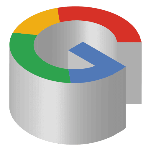 Google isometrisches Symbol PNG-Design