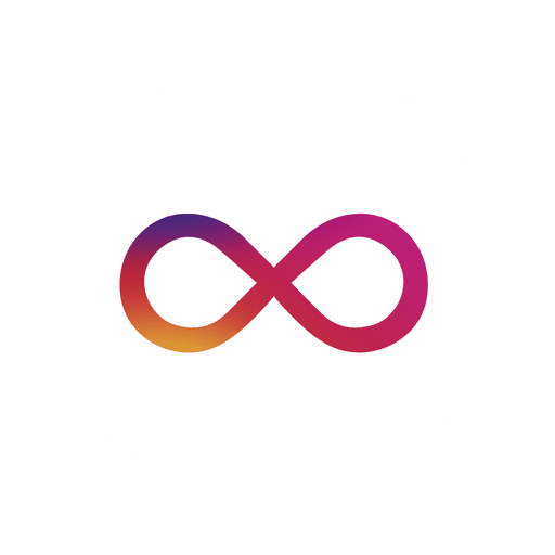 Instagram símbolo infinito Diseño PNG