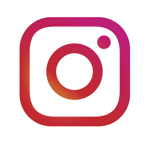 Bunte Instagram-Silhouette PNG-Design