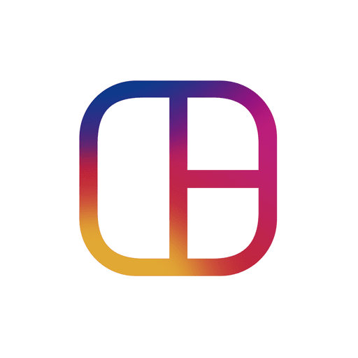 Instagram logo silhouette PNG Design