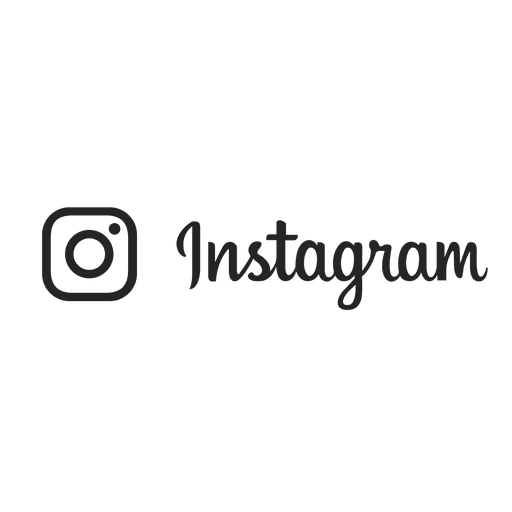 Instagram silhouette stroke logo