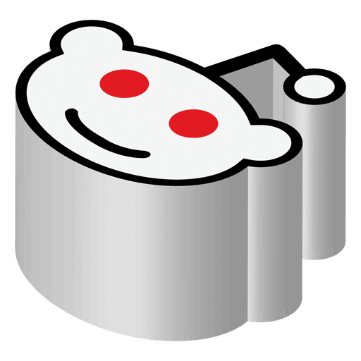 Reddit isometrisches Symbol PNG-Design