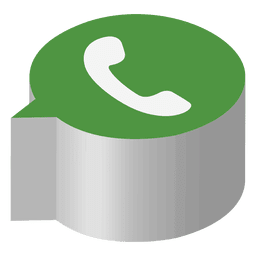 Icono isométrico de whatsapp Diseño PNG Transparent PNG