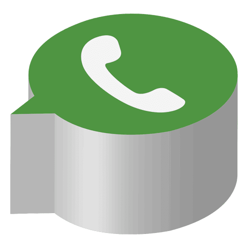 Whatsapp icono isométrica - Descargar PNG/SVG transparente