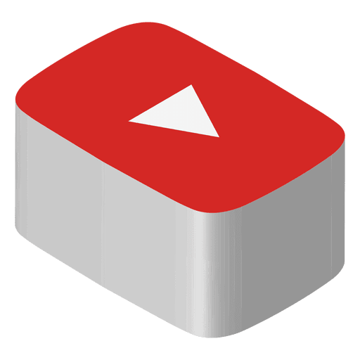 Youtube isometric icon PNG Design
