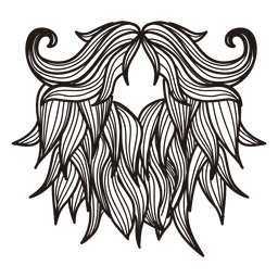 Barba hipster bigote Diseño PNG