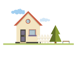Construindo casa na cidade Desenho PNG