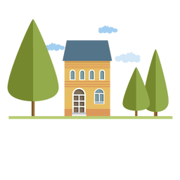 Bau einer Stadthausarchitektur PNG-Design