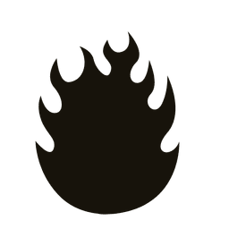 Fire black silhouette Transparent PNG