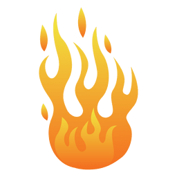 Ilustración de dibujos animados de fuego Diseño PNG