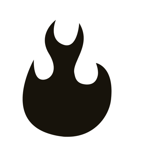 Black flame fogo silhueta negra Desenho PNG