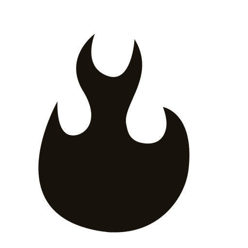 Design PNG E SVG De Desenho De Silhueta Negra De Chamas De Fogo Para  Camisetas