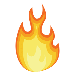 Flammengradientenillustration PNG-Design