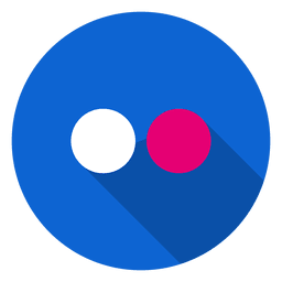 Logotipo do ícone do Flickr Transparent PNG