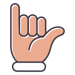 Surft nach oben Geste PNG-Design