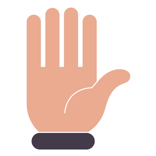 Hand hallo Geste Finger PNG-Design