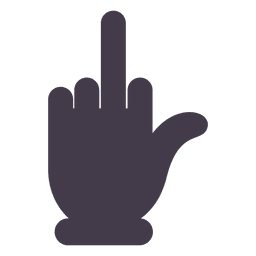 Hand Mittelfinger PNG-Design