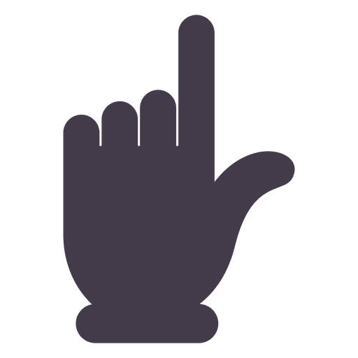 Hand pointing PNG Design