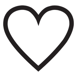 Logotipo de corazón de trazo Diseño PNG