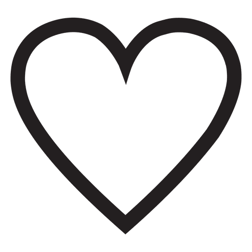 Stroke heart logo PNG Design