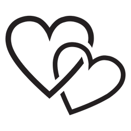 Casal de logotipo de coração Transparent PNG