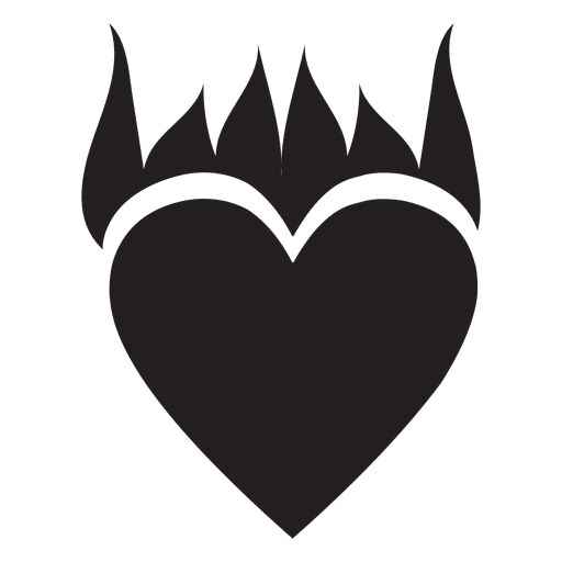Llama del logo del corazón Diseño PNG
