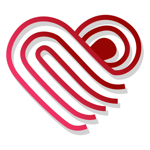 Download Heart logo template folded - Transparent PNG & SVG vector file