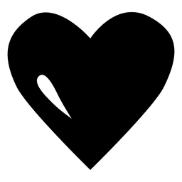 Plantilla de logotipo de corazón negro