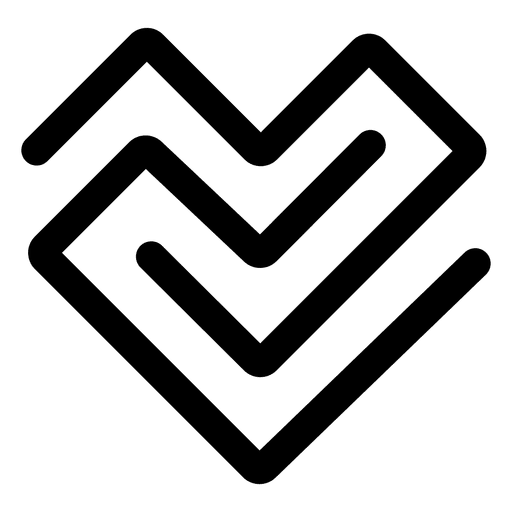 Herz Logo unendlich PNG-Design