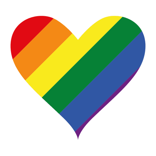 Heart logo lgbt PNG Design