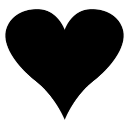 Black heart logo minimalism Transparent PNG