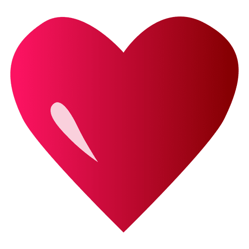 Herz Logo rosa PNG-Design