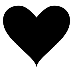 Logotipo de corazón simple Diseño PNG