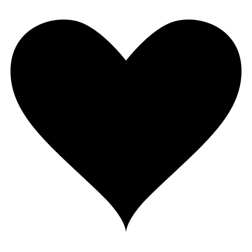 Herz Logo einfach PNG-Design