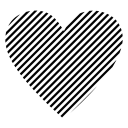 Herz-Logo-Streifen PNG-Design