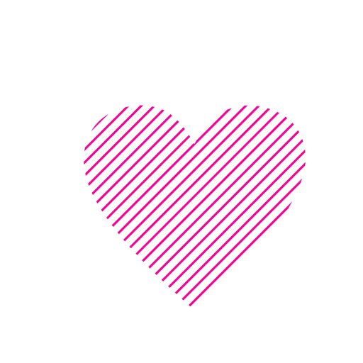 Herz Logo Vorlage gestreift PNG-Design