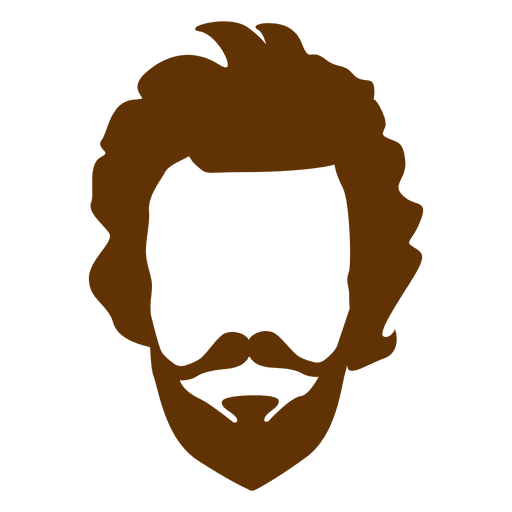 Barba de hombre hipster retro Diseño PNG