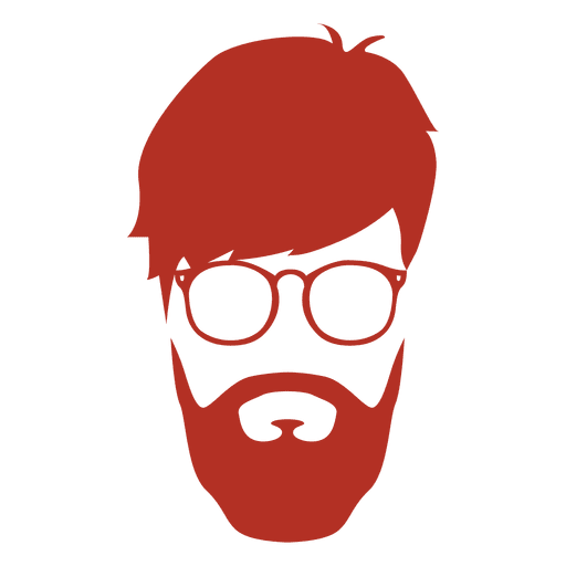 Hipster man silhouette PNG Design