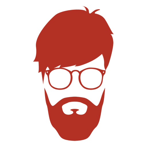 Silhueta de homem hipster Desenho PNG