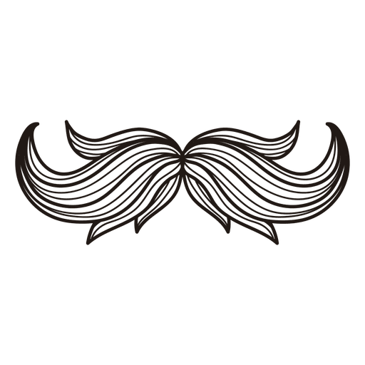 Hipster mustache illustration PNG Design