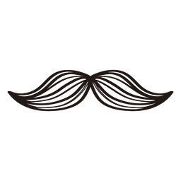 Hipster moustache PNG Design