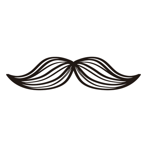 Hipster moustache PNG Design