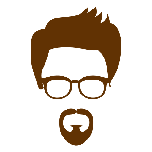 Man hipster beard PNG Design