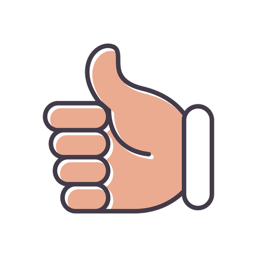 Thumbs up hand icon PNG Design
