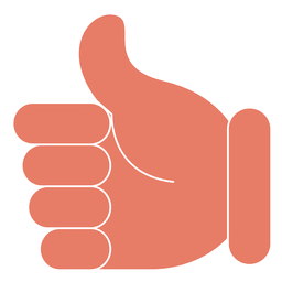 Polegar para cima ok mão Desenho PNG