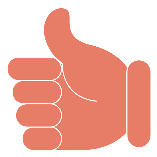 Thumbs up ok hand PNG Design