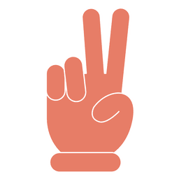 Dedos de la mano de la paz Diseño PNG