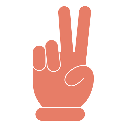 Peace hand fingers PNG Design