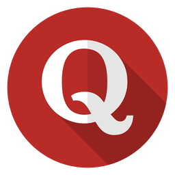 Logotipo del icono de Quora Diseño PNG