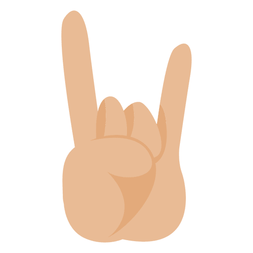 Rock Finger Hand PNG-Design